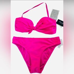 Kate Spade hot pink two piece bikini, medium, new with tags!
